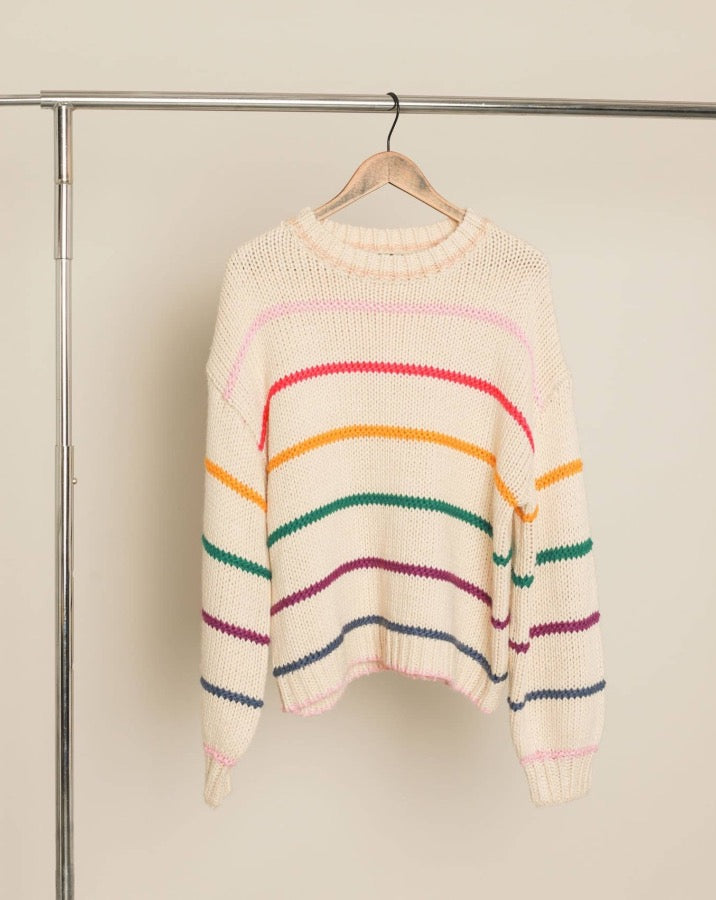 Rainbow Striped Sweater