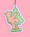 Woodland Bear Pine Tree Fresh Cute Scented Car Air Freshener