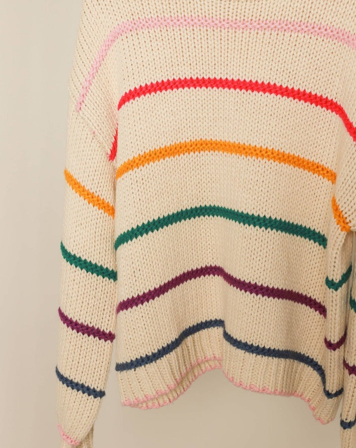Rainbow Striped Sweater