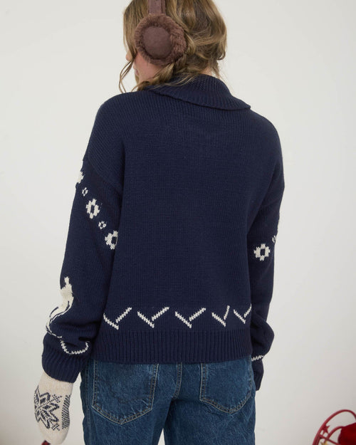 Hit the Slopes Intarsia Cardigan