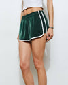 Green Parker Striped Track Shorts