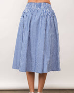 Drop Waist Blue Gingham Skirt