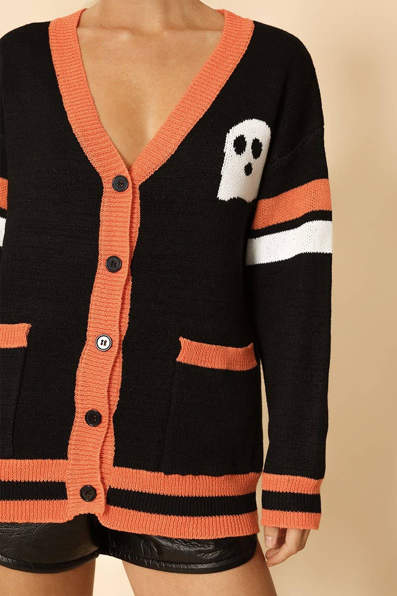 Varsity Ghost Cardigan