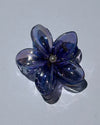 Transparent Plumeria Flower Claw Clips