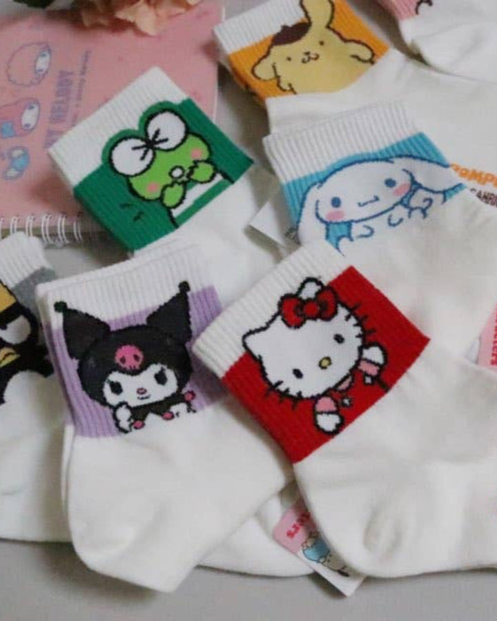 Sanrio Athletic Ankle Socks: Kuromi