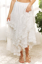 Plus Size Ruffle Tulle Skirt