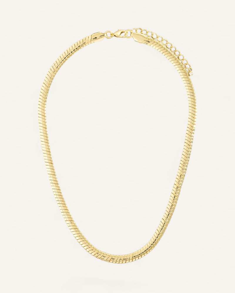 Gold Dipped Classic Snake Chain Necklace
