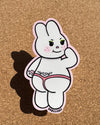 Cheeky Brat Brown Bunny Sticker