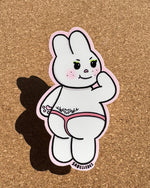 Cheeky Brat Brown Bunny Sticker