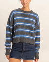 Striped Crew Neck Cozy Sweater