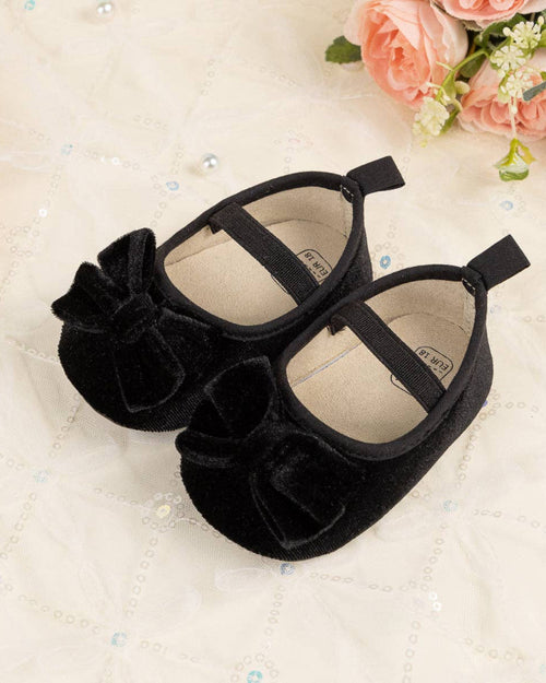 Baby Velvet Bow Ballet Flats