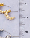 Gold Dipped Puffy Bubble Hoop Earrings