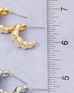 Gold Dipped Puffy Bubble Hoop Earrings