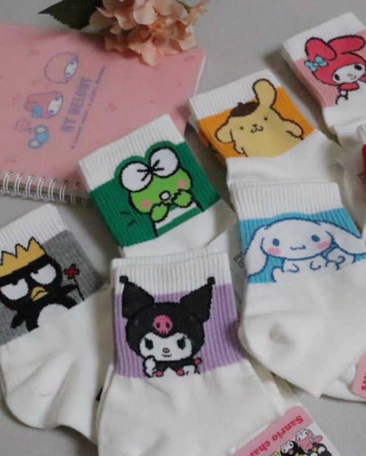Sanrio Athletic Ankle Socks: Kuromi