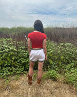 Vintage White Fila Athletic Shorts