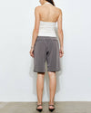 Paige Pleated Bermuda Shorts