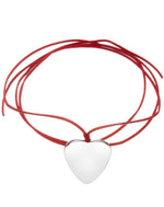 Silver Heart Wrap Choker