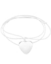 Silver Heart Wrap Choker