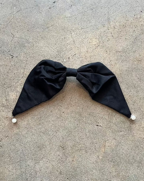 Double Pearl Bow Clip