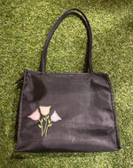 Vintage Black Tulip Bag