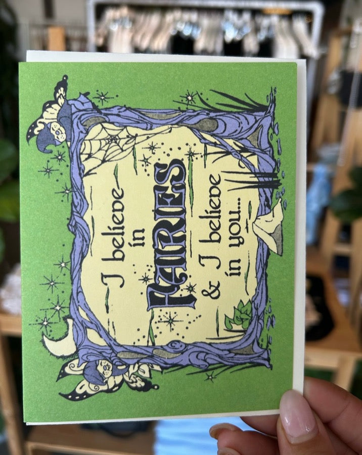 I Believe in Fairies Encouragement Card