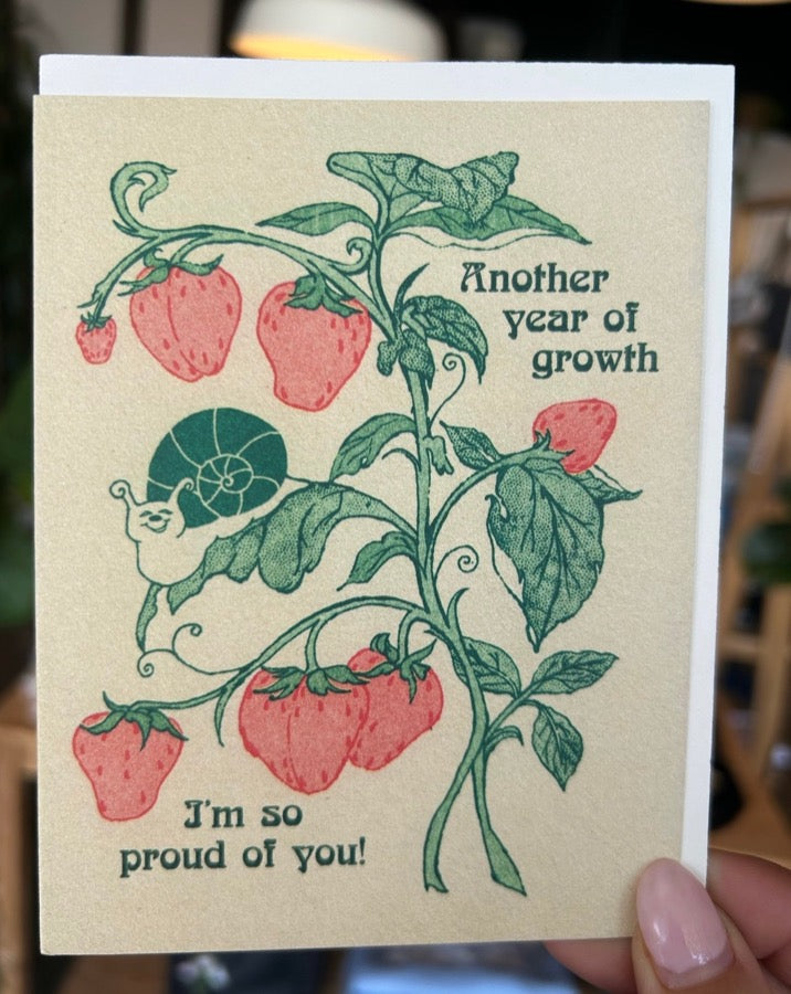 Another Year of Growth Birthday Card