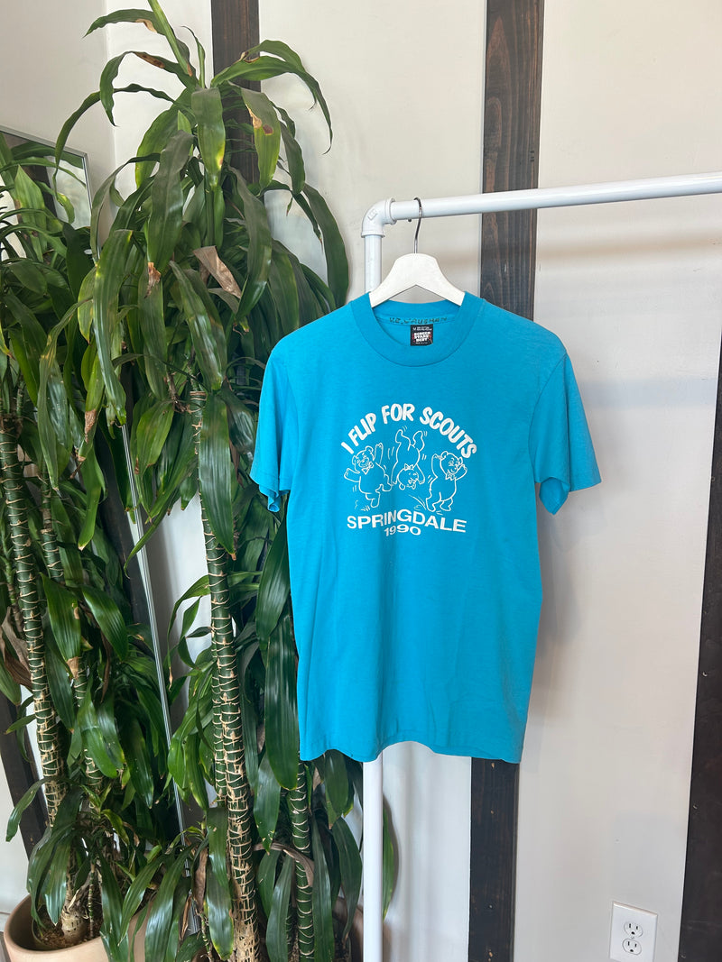 Vintage Teal Bear Scouts Tee
