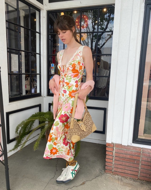 Sian Floral Satin Dress
