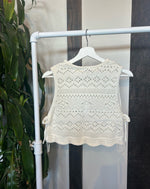 Stella Ivory Crochet Top