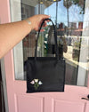 Vintage Black Tulip Bag