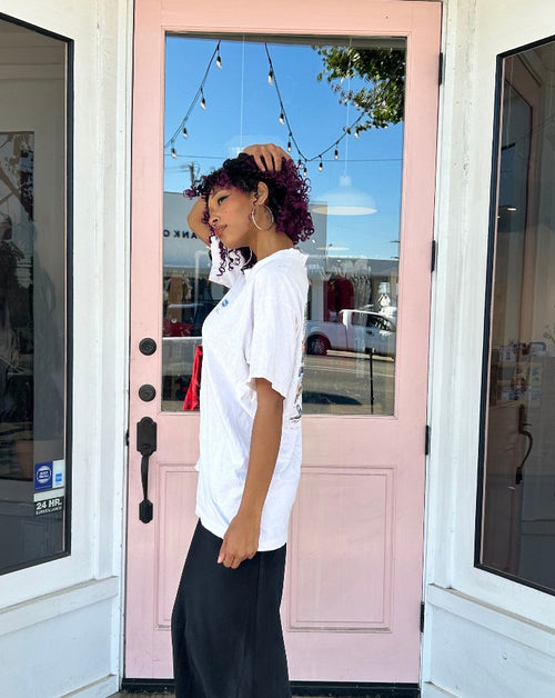 Vintage White Car Tee