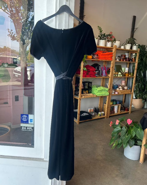 Vintage Velvet Maxi Dress