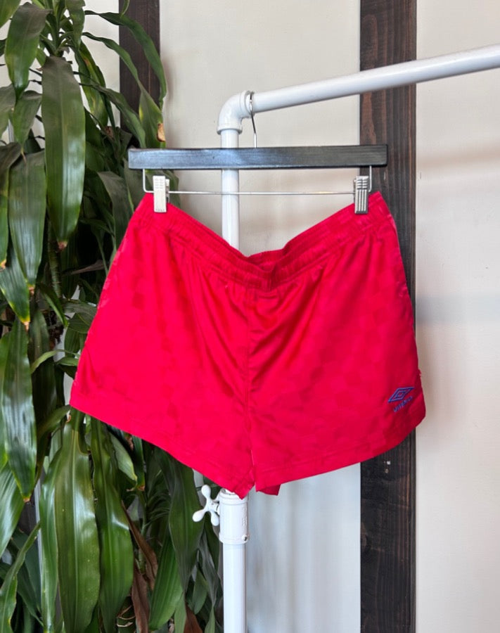 Vintage Red Athletic Shorts