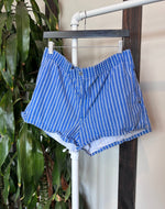 Vintage Striped Elastic Shorts