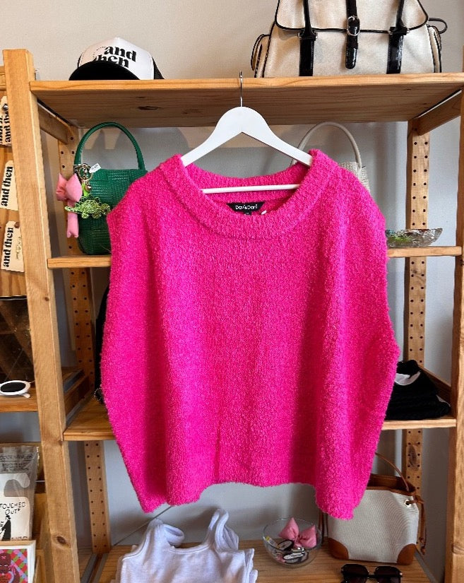 Bright Pink Sweater Vest