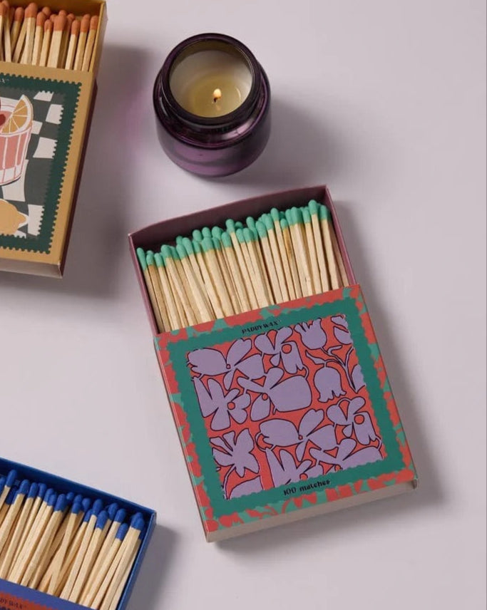 Jumbo Boxed Matches - Abstract Floral