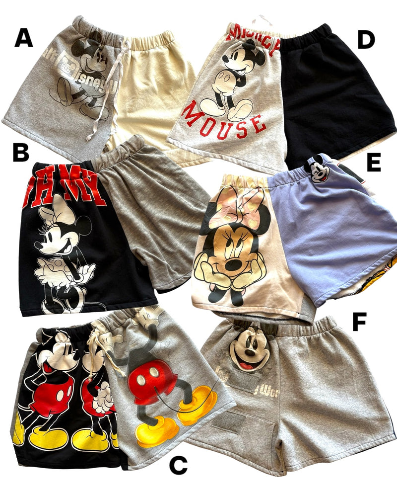 Vintage Disney Patchwork Sweat Shorts