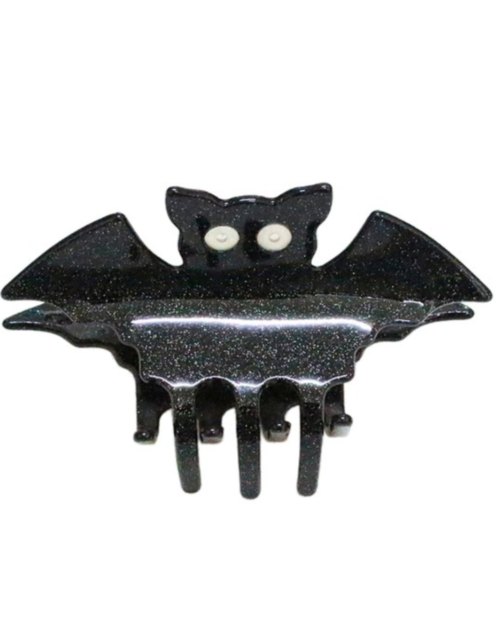 Glitter Bat Claw Clip