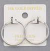 Basic Thin Hoop Earring