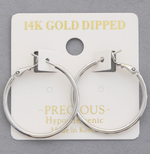 Basic Thin Hoop Earring