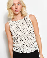 Polka Dot Naomi Smocked Tank