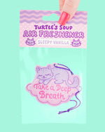 Take A Deep Breath Cute Kitten Cat Scented Car Air Freshener