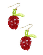 Beaded Strawberry Earring