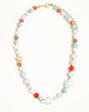 Pearl And Starfish Mixed Beaded Necklace