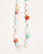 Pearl And Starfish Mixed Beaded Necklace