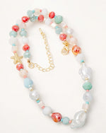Pearl And Starfish Mixed Beaded Necklace