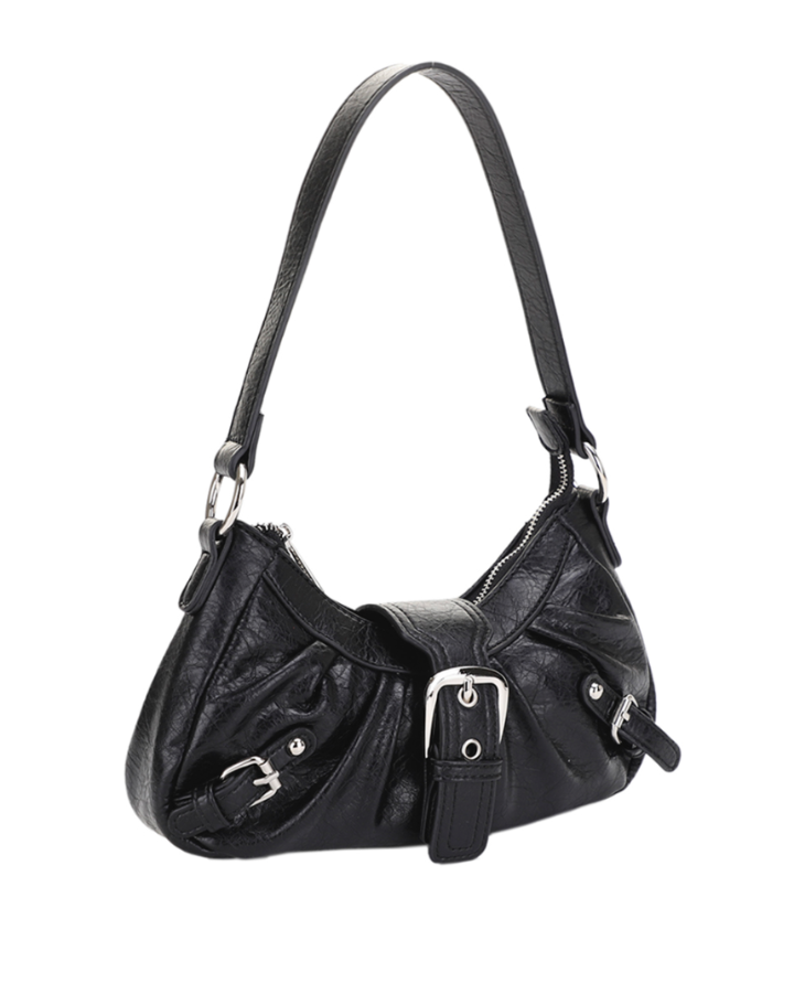 Black Nikki Buckle Bag