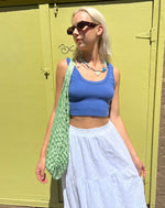 Blue Lala Baby Rib Cropped Tank