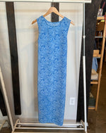 Vintage Baby Blue Floral Dress