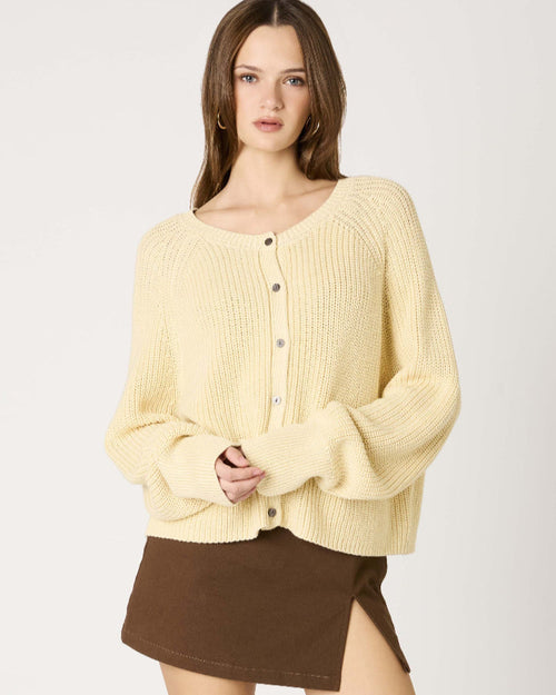 Butter Yellow Cardigan